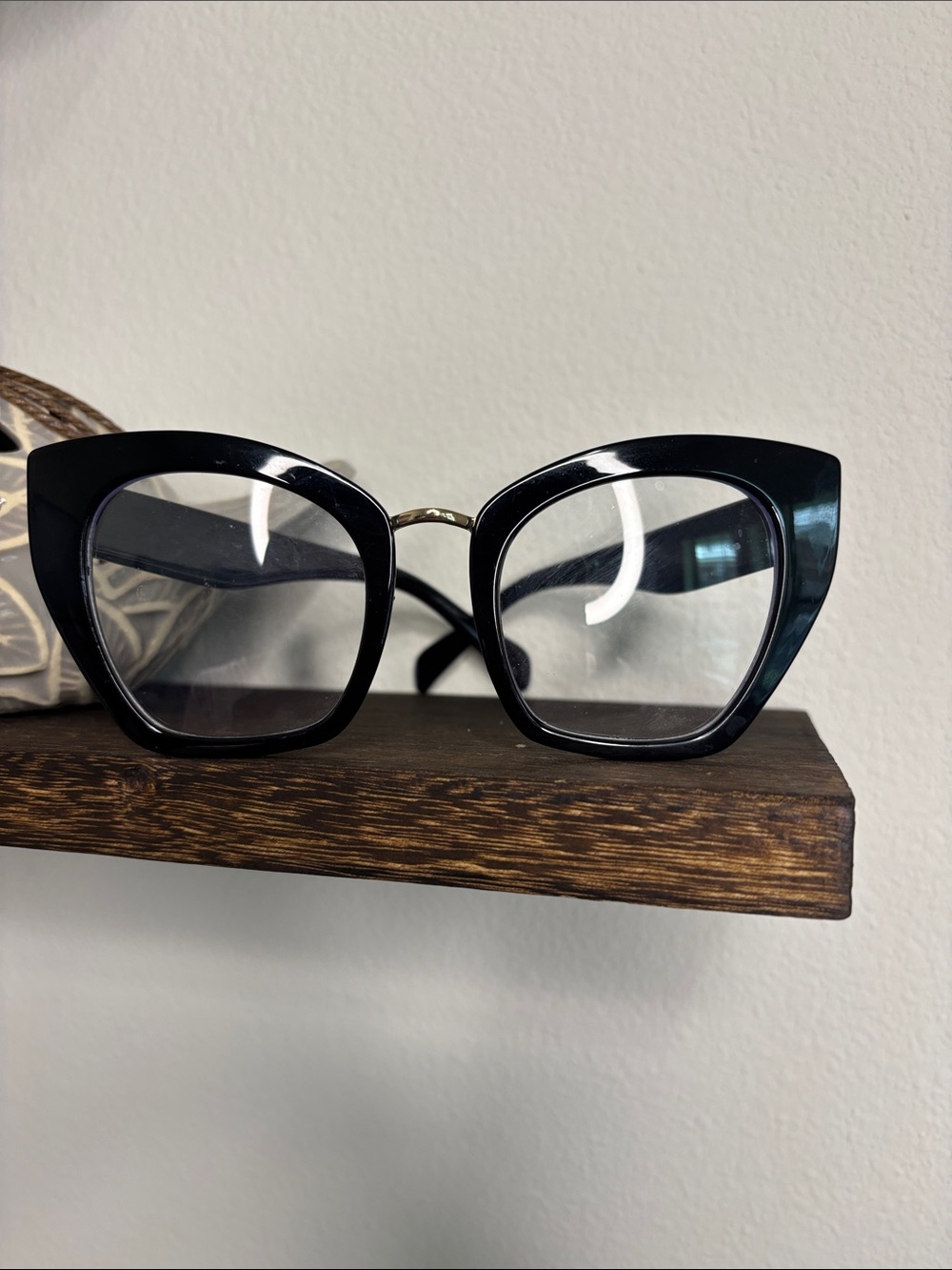 Black Cat-Eye Women's Glasses